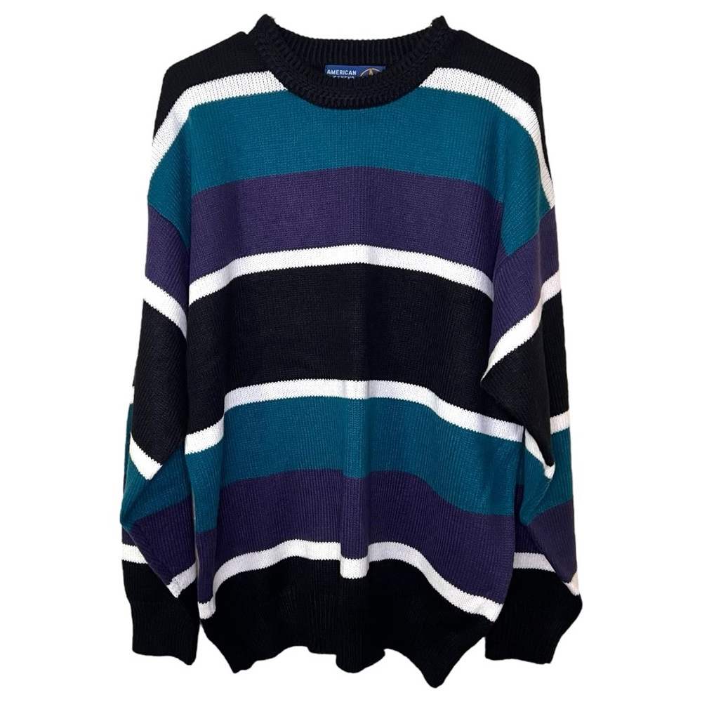 VTG AMERICAN WEEKEND Striped Knitted Sweater